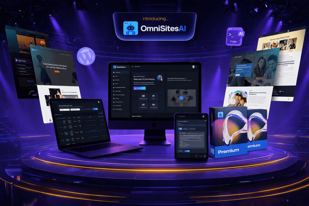 OmniSitesAI AI website builder platform with self-learning and self-marketing WordPress sites